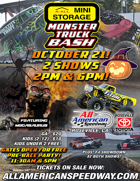 Monster Trucks Soar Above Roseville October 21 With Monster Truck Bash